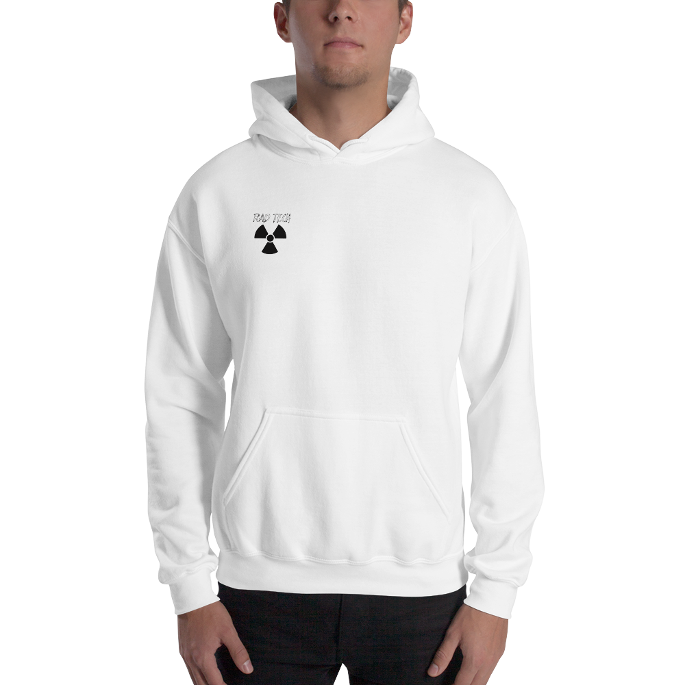 Rad Tech Girl Black Hair Hooded Sweatshirt