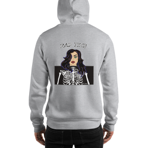 Rad Tech Girl Black Hair Hooded Sweatshirt
