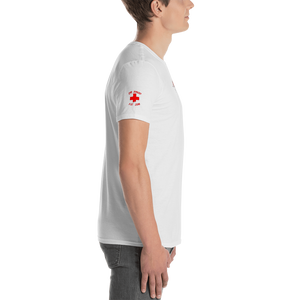 Dr. Jiynxd Short-Sleeve Unisex T-Shirt with EKG Sleeve