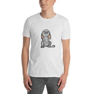 Emo Bunny Short-Sleeve Unisex T-Shirt (design on front)