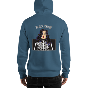 Rad Tech Girl Black Hair Hooded Sweatshirt