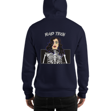 Load image into Gallery viewer, Rad Tech Girl Black Hair Hooded Sweatshirt
