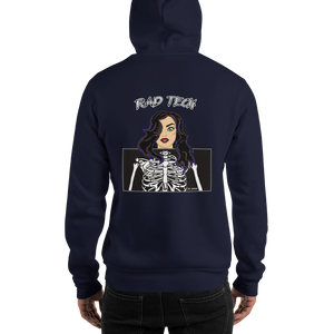 Rad Tech Girl Black Hair Hooded Sweatshirt