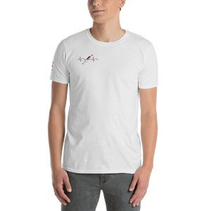 Dr. Jiynxd Short-Sleeve Unisex T-Shirt with EKG Sleeve