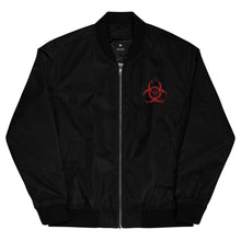 Load image into Gallery viewer, Biohazard Jinxed Logo Premium recycled bomber jacket
