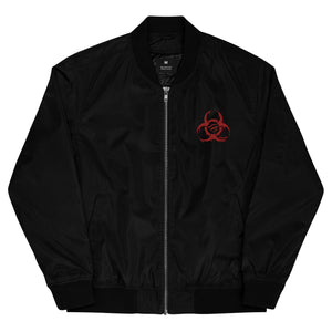 Biohazard Jinxed Logo Premium recycled bomber jacket