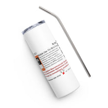 Load image into Gallery viewer, Sarcasticholine Stainless steel tumbler
