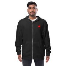 Load image into Gallery viewer, Biohazard Joined Unisex fleece zip up hoodie
