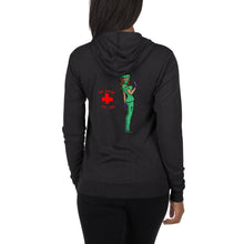 Load image into Gallery viewer, Dr. Jiynxd (Brown Hair) Unisex zip hoodie
