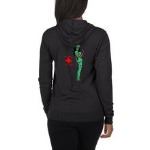 Load image into Gallery viewer, Dr. Jiynxd (Dark Hair/skin) Unisex zip hoodie
