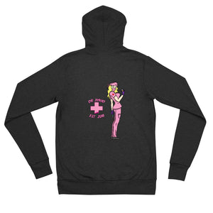 Pink Jiynxd (Blonde) Unisex zip hoodie