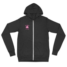 Load image into Gallery viewer, Pink Jiynxd (Blonde) Unisex zip hoodie
