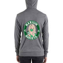 Load image into Gallery viewer, Barium Barista Blonde Unisex zip hoodie

