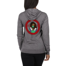 Load image into Gallery viewer, Vfib Jiynxd Black Hair/Dark Skin Unisex zip hoodie
