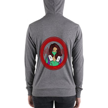 Load image into Gallery viewer, Vfib Jiynxd Red Hair/Lt. Brown Skin Unisex zip hoodie
