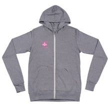 Load image into Gallery viewer, Pink Jiynxd (Blonde) Unisex zip hoodie
