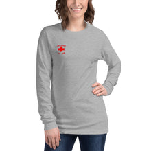 Load image into Gallery viewer, Woman&#39;s Trauma Nurse Crossing Long Sleeve Tee
