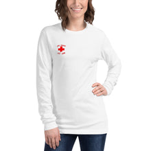 Load image into Gallery viewer, Woman&#39;s Trauma Nurse Crossing Long Sleeve Tee
