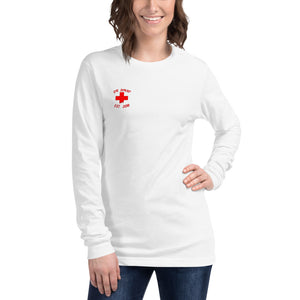 Woman's Trauma Nurse Crossing Long Sleeve Tee